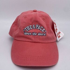 Adams Hat Cap Strap Back Pink White Adjustable Baseball Outdoor‎ Casual Mens NEW